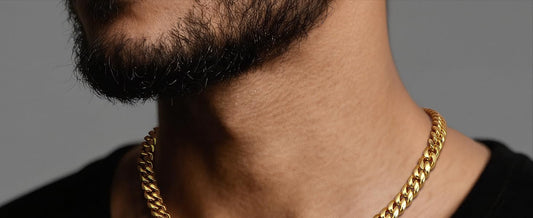 Gold Cuban Link Chain for Men Mens Stainless Steel Miami Curb Chains Necklace