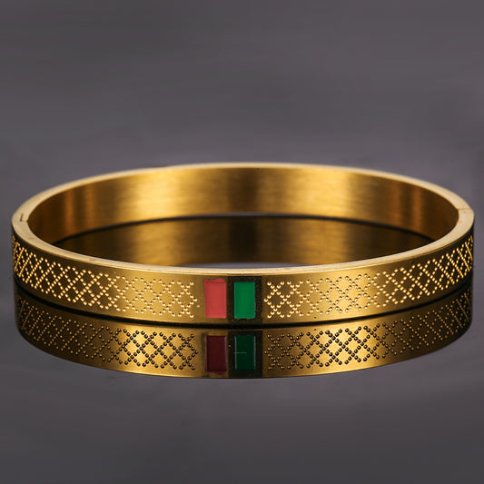 Stainless Steel Full Gloss Bracelet Unisex Fashion Love Titanium  Bracelets