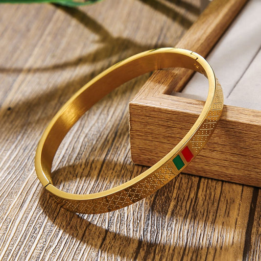 Stainless Steel Full Gloss Bracelet Unisex Fashion Love Titanium  Bracelets